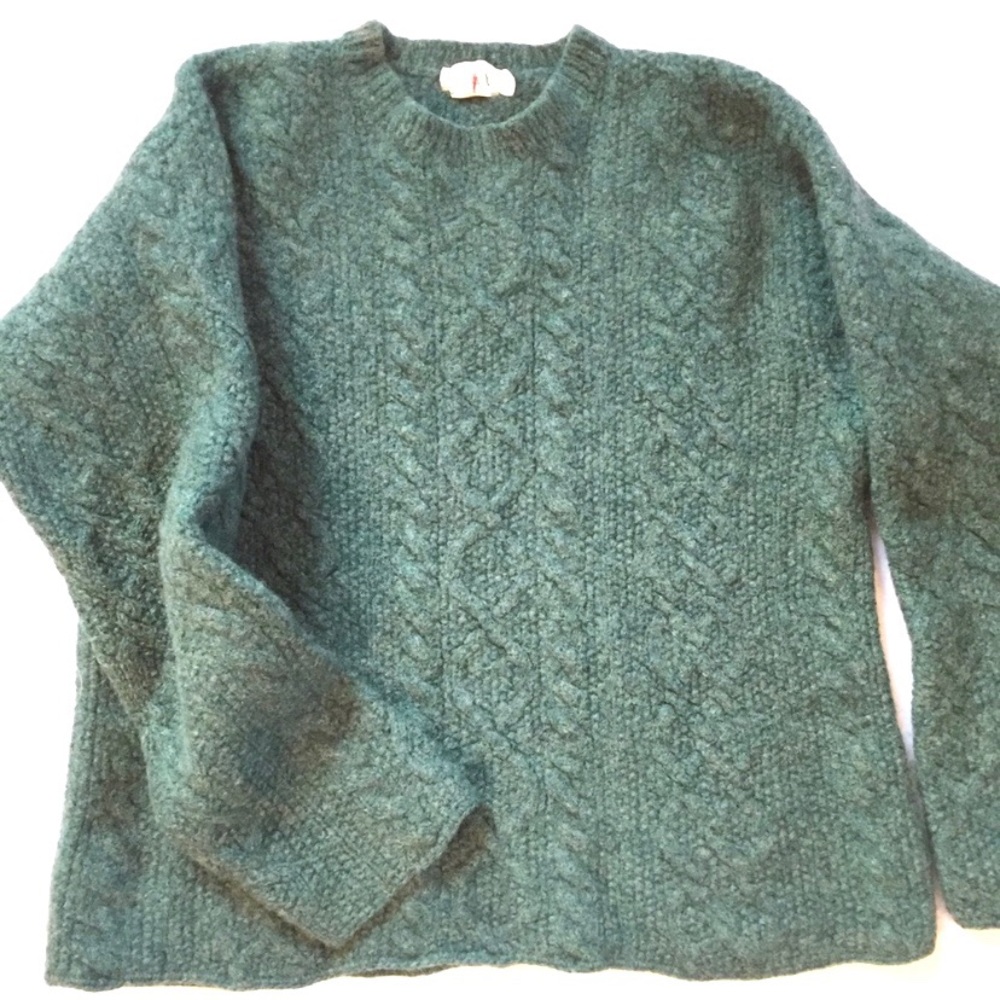 J. crew Vintage Chunky Wool cable knit Sweater SzS